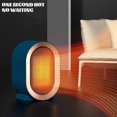 thumbnail image 4 of Calentador de escritorio de invierno Calentador eléctrico pequeño para interiores Calefacción de cerámica multifuncional-Azul-Enchufe del Reino Unido Teléfono móvil Teléfono móvil Accesorios para teléfonos móviles, 4 of 5