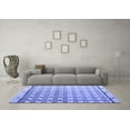 thumbnail image 3 of Ahgly Company Indoor Square Abstract Blue Modern Area Rugs, 7' Square, 3 of 4
