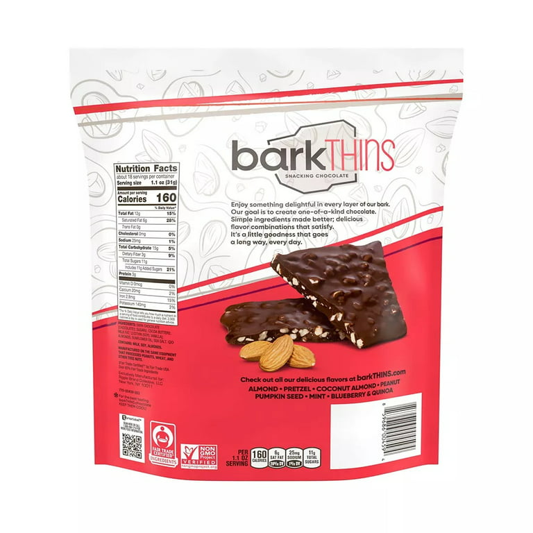 Bark Thins, Dark Chocolate Almond with Sea Salt 20 oz.