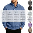 thumbnail image 6 of Xdegoge Mens Henley Shirts Long Sleeve Button Down Mock Neck Pullover Sweatshirts Casual Slim Fit Athletic Activewear Tops for Fall Winter Classic Basic Loungewear, 6 of 6