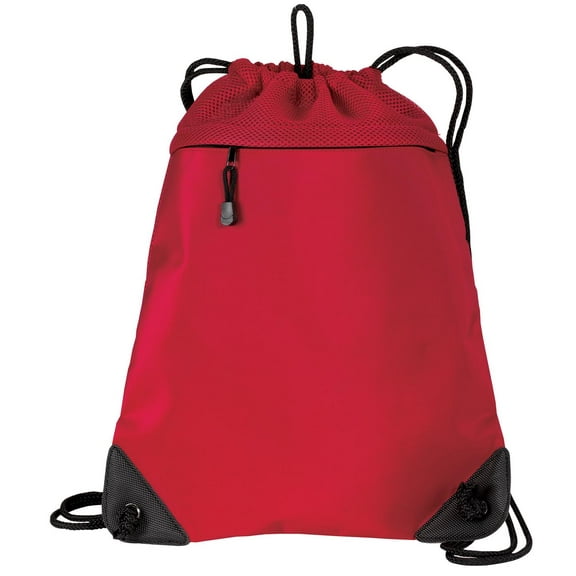 BG810 Port Authority Improved Cinch Pack with Mesh Trim Mens Cinch Bag