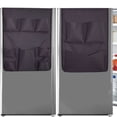 thumbnail image 3 of BUYISI Hanging Mini Fridge Caddy Organizer Storage Bag For Dorm, Office, Kitchen, Home is Black, 3 of 8