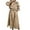 Khaki, variant on Black and Friday Clothing Sales Idoravan Trench Coats for Women Plus Size Clearance Women's Solid Color Lapel Pocket Long Jacket Cardigan Jacket Khaki S