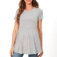 thumbnail image 2 of Bearsland Women's Short Sleeve Maternity T-Shirt Pregnancy Clothes, 2 of 7