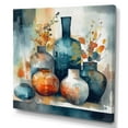 thumbnail image 2 of Designart "Blue And Orange Artisanal Boho Pottery I" Boho Pottery Wall Art Print, 2 of 5