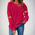 thumbnail image 2 of Wensltd Fall Pumpkin Sweatshirt for Women Pullovers Tops Thanksgiving Long Sleeve Shirt, 2 of 4