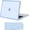Air Blue, variant on MOSISO Compatible with MacBook Air 13 inch Case M5 2026 M4 2025 M3 M2 2024-2022 A3449 A3240 A3113 A2681, 2 in 1 Kit Crack-Resistant Hard Case with Soft TPU Bumper for MacBook Air 13.6