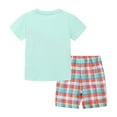 thumbnail image 5 of YTDSCS Kids Baby Tees Shorts Set for Boys Girls,Toddler Summer Clothing Set Short Sleeve Crewneck Cartoon Print T-Shirt and Short Sets for 2-7Y, 5 of 8