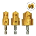 thumbnail image 1 of 1-3Pcs PPR Lifting , Stepped Drill Bit, Hexagon Shank Water Pipe Connectio X0I4, 1 of 6