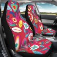 thumbnail image 4 of POLERO Soft Front Seat Cover for Van, Breathable Anti-Slip Car Seat Covers Polyester Set, Colorful Heart Garden, 4 of 9
