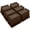 Brown 6 Pack, variant on 6 Inch Heavy Duty Extra Wide Furniture Bed Risers for Sofa Table Desk Headboard Chair Support Rectangle Blocks 6000 lbs 8 Pack Brown