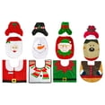 thumbnail image 2 of Papá Noel Cubierta de asiento de inodoro Alfombra Juego de cubierta de tanque Elf Muñeco de nieve Elk Decoraciones navideñas Hogar Baño Noticed JR0857-02, 2 of 7