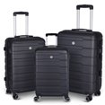 thumbnail image 1 of Clearance! Luggage Suitcase 3 Piece Sets Hardside Carry-on luggage with Spinner Wheels 20"/24"/28", 1 of 7