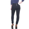 thumbnail image 3 of maison Jules Womens Frankie Skinny Ponte-Knit Casual Leggings, Black, Juniors, XX-Small, 3 of 5
