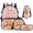 Rainbow Boba Capybara, variant on Pzuqiu Snow Wolf Family 17 Inch Kids Backpack Set 4PCS,Lightweight & Durable School Bag with Lunch Bag Pencil Case Water Bottle Holder,Comfortable for All Day Travel Daypack