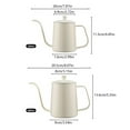 thumbnail image 2 of Stainless Steel Gooseneck Pour Over Coffee Kettle Tea Pot with Lid, 2 of 8