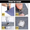 thumbnail image 5 of 100 Pcs Grommet Kit, 6mm Grommets Sewing Metal Tarp Grommets With 3pcs Grommet, 5 of 5