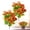 Orange, variant on 2 Pack Artificial Eucalyptus Violet Flower, Red Lotus Faux Plant for Outdoor Spring Courtyard Garden Decor, 2 Stems