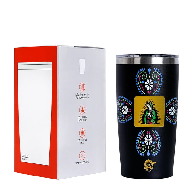 Termo 600 ml Doble Pared Acero Inoxidable “Virgen de Guadalupe”