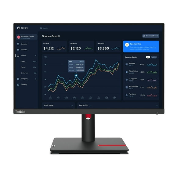 Lenovo ThinkVision 21.5 inch Monitor - T22i-30