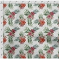 thumbnail image 4 of Soimoi Watercolor Floral Printed, Cotton Fleece, Fabric by The Yard Sewing DIY Stretch Fabric 56 Inches Wide, WarmFabric for Hats, Coats, Gloves, Blankets, White, 4 of 5