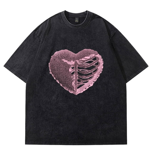 Omar Courtz Heart Wash Camisetas Primera Musa Camiseta de manga corta de algodón unisex,3,XL