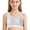 Grey, variant on Girls Soft Training Bras 12-18 Seamless First Bra Girls Sports Bras Longline Crop - No Pads, Chest Double Lined,Color:Grey,Size:XXL