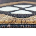 thumbnail image 5 of Emma + Oliver 2x10 Chocolate Olefin Accent Rug with Complementary Southwestern Pattern in Beige, Black and Brown and Jute Backing, 5 of 6