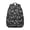 Black, variant on Artistic Nordic Style School Backpack for Student, Durable Oxford Cloth, Symmetrical Wood Grain and Waves Pattern, Scratch-Resistant and Lightweight Travel Bag for Student and Student