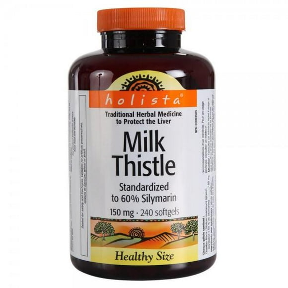 Holista Milk Thistle 150 mg, 240 softgels, 2-pack