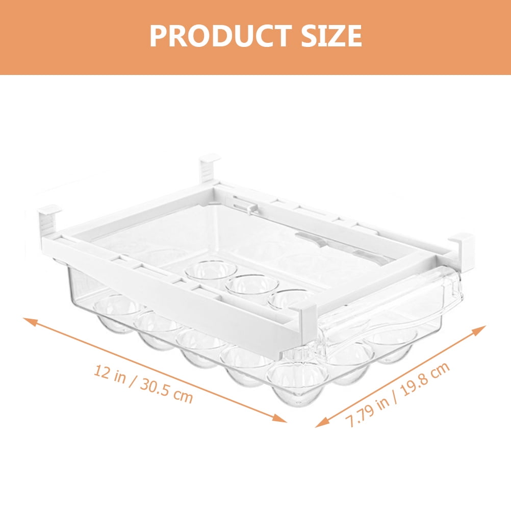 KHBUAB Egg Container for Refrigerator Durable Plastic Storage Box Assorted Color Egg Holder