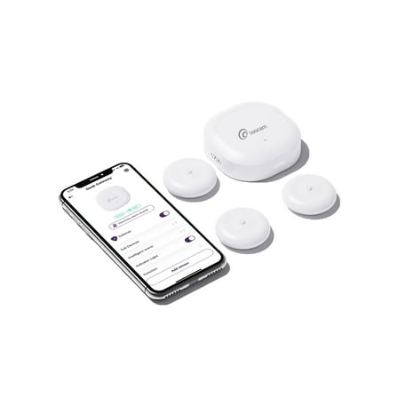 Loocam Water Leak Detector 3 Pack, Wireless 2.4GHz WiFi & Zigbee, Loud Alarm Sound & APP Notification, Mini Water Leak Alarm Sensor IP66 Waterproof for Home Security
