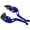 Blue, variant on Nonslip Motorcycle Brake Gear Lever for CLICK150 Sturdy Aluminum Build Smooth Functionality Clutches Lever