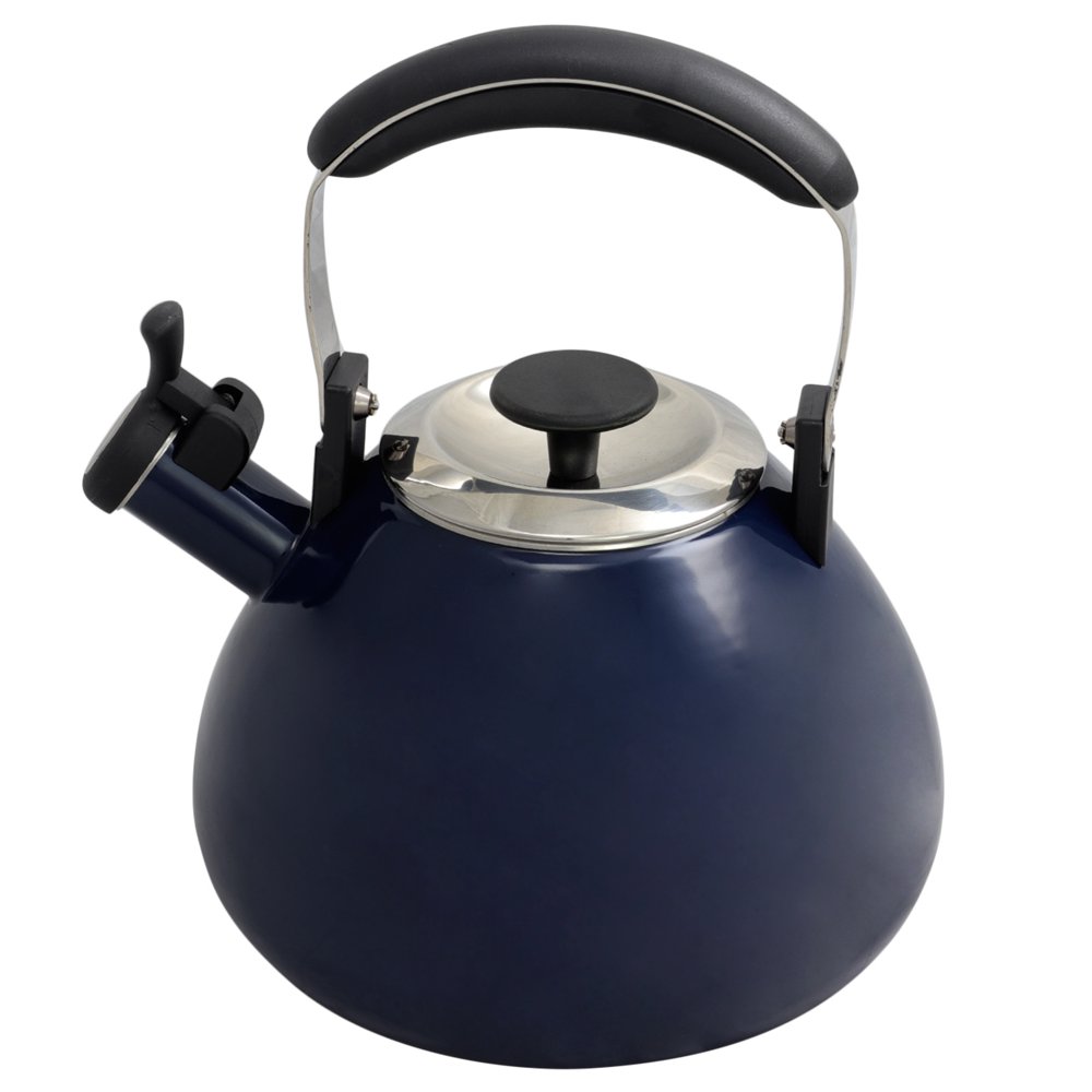 3 Quart Whistling Tea Kettle in Solid Blue