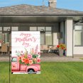 thumbnail image 3 of Happy Mothers Day Pink Truck With Flowers Garden Flag For Home Outdoor Garden Yard Decor 12x18 Inch, 3 of 5