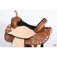 thumbnail image 4 of 14" Western Horse Saddle American Leather Treeless Trail Barrel Hilason, 4 of 7