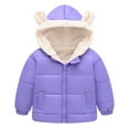 thumbnail image 2 of NOLDARES Toddler Winter Coats Lightweight Puffer Jacket for Baby Infant kids(Purple,5-6 Years), 2 of 5