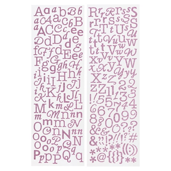 Recollections Glitter Alphabet Stickers, 12 Pack