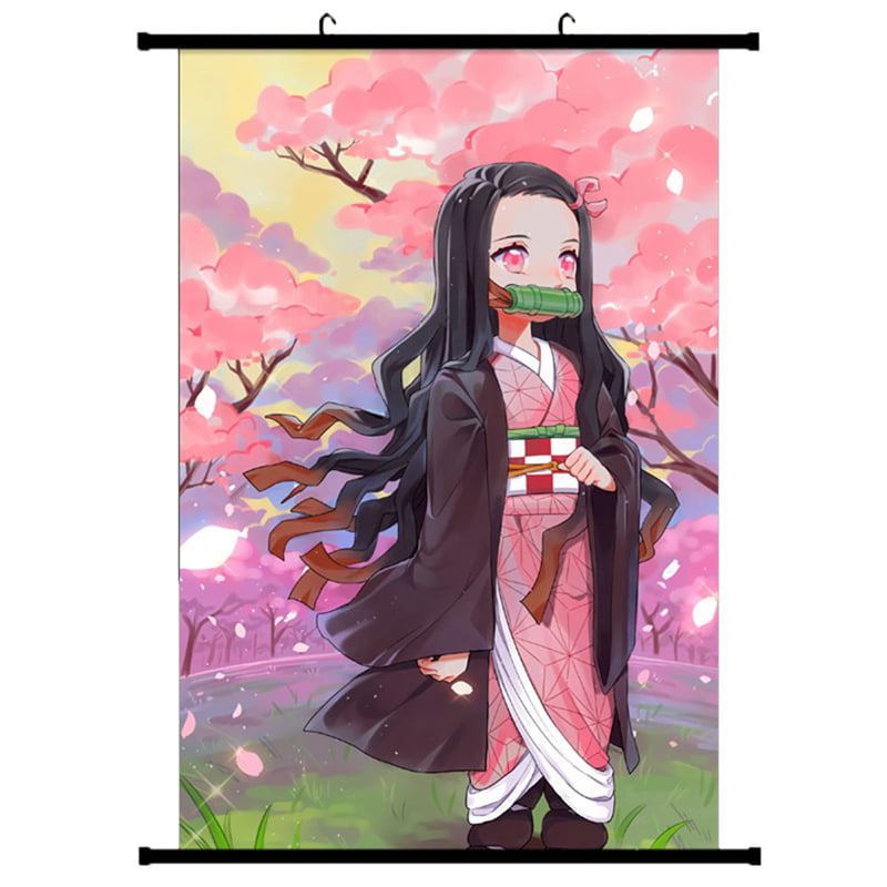 More Style Anime Demon Slayer: Kimetsu No Yaiba Kamado Tanjirou Kamado  Nezuko Film Print Silk Poster Home Wall Decor - Painting & Calligraphy -  AliExpress