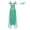 Turquoise, variant on Women Arabian Princess Dress-up Sequin Sleeveless Belly Dance Harem Romper with Headband Lake Blue 3XL