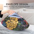 thumbnail image 4 of Yayeee Pillowcase Standard Size Set of 2 Satin Wrinkle Resistant Envelope Pillow Case, Vibrant Blooming Flowers, 4 of 8