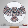 thumbnail image 2 of Designart 'Owl on the Grudge ' Modern wall clock, 2 of 6