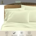 thumbnail image 2 of PRATYUX Twin XL 6-PC Sheet Set 1000-TC 100% Egyptian Cotton, 12" Deep Pockets - Ivory, 2 of 7