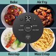 Ninja Crispi Glass Air Fryer 4-Qt, 4-in-1, Air Fry Bake Recrisp, Portable, Dishwasher Safe, FN101GY Cyberspace