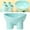 Sky Blue #4, variant on Macaron-Style Elevated Pet Bowl for Cats & Dogs | Non-Slip, Anti-Tip Plastic Food & Water Dish | Easy to Clean, Space-Saving Design | 1 Count