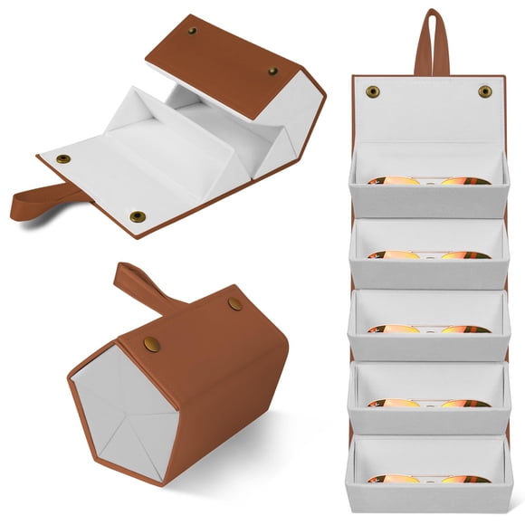 Organizador de Gafas de Sol Ticacos Estuche de Viaje para Múltiples Pares