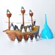 thumbnail image 5 of FELTECHELECTR Juego de equilibrio de barco pirata de pingüinos, juego de competición entre padres e hijos, juguetes educativos, 5 of 6