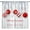 Christmas-4, variant on Christmas Curtains, Red Xmas Balls Fir Branch Snow New Year Rod Pocket Drapes for Kitchen Living Room Bedroom Dinning Room Window Treatment, 84x84 Inch