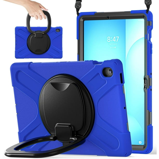 Funda para Samsung Galaxy Tab S10 FE+ Plus de 13,1 pulgadas, modelo 2025 (X620/X626B), funda de silicona resistente con asa, soporte de 360 grados, correa y soporte para S Pen.