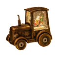 thumbnail image 4 of veasfak Christmas Lighted Tractor Tractor Crystal Ball Ornament with USB Cable Christmas Santa, 4 of 9